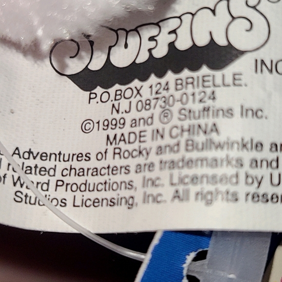 Vintage 1999 Rocky & Bullwinkle Show Dudley Do Right Horse 7" Plush Stuffed Toy - Picture 4 of 4